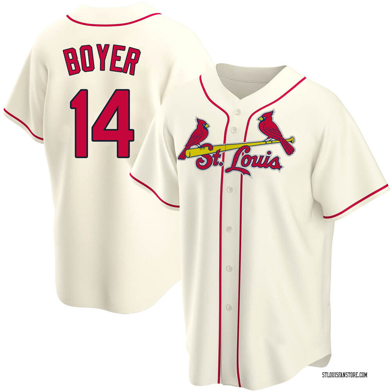 St. Louis Cardinals #14 Ken Boyer 1964 Cream Throwback Jersey on sale,for  Cheap,wholesale from China